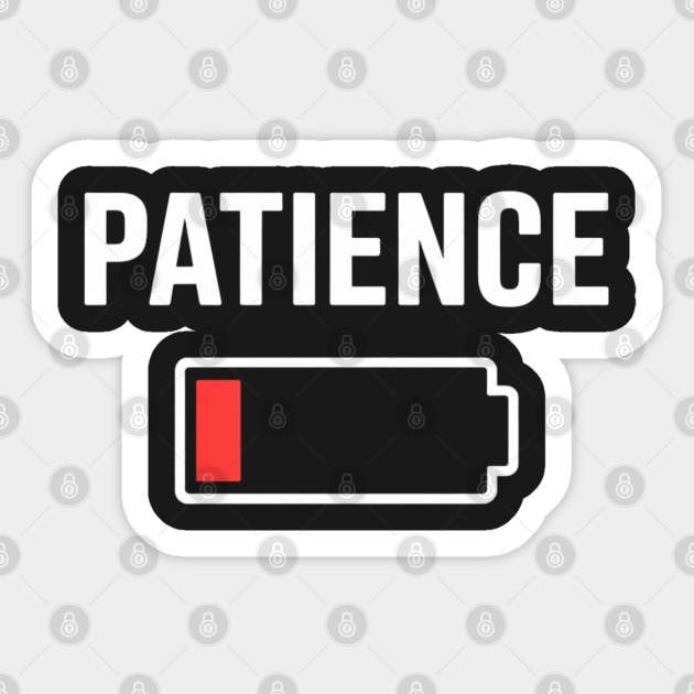 Low Patience Sticker by UrbanLifeApparel
